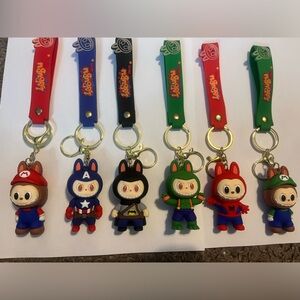 Labubu Superheroes Keychains